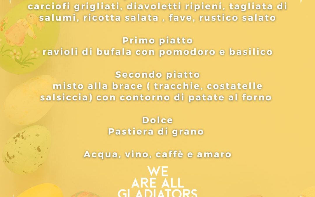 Menu di pasqua 2023